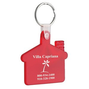 2096 - Soft Squeezable Key Tag (House)