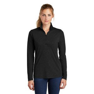 EMBROIDERED-Ladies Sport-Tek® PosiCharge® Tri-Blend Wicking ¼-Zip Pullover