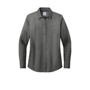 EMBROIDERED -Brooks Brothers® Women's Wrinkle-Free Stretch Pinpoint Shirt