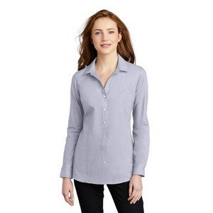 EMBROIDERED -Port Authority® Ladies Pincheck Easy Care Shirt