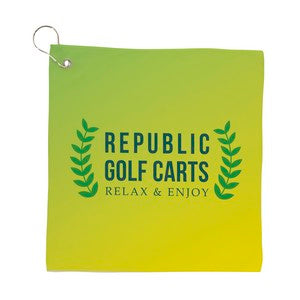 Full Color Cooling Golf Towel - Small
