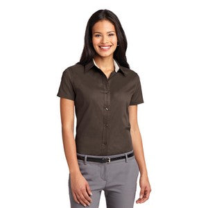 EMBROIDERED-Port Authority® Ladies' Easy Care Short Sleeve Shirt