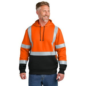 PRINTED CornerStone® ANSI 107 Class 3 Heavy-Duty Fleece Pullover Hoodie