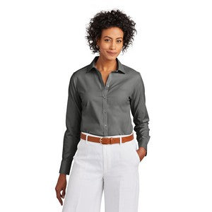 EMBROIDERED -Brooks Brothers® Women's Wrinkle-Free Stretch Pinpoint Shirt