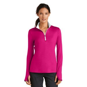 EMBROIDERED Nike Golf Ladies' Dri-FIT Stretch 1/2-Zip Cover-Up Shirt
