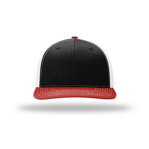EMBROIDERED - 312 -Richardson Mid-Pro Twill Back Trucker Cap