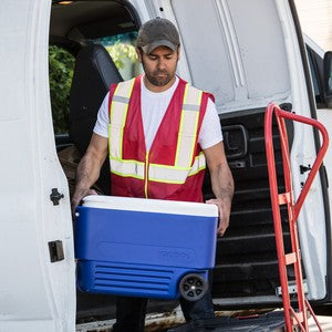 PRINTED Deluxe Safety Volunteer Vest Red Non-ANSI