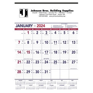 Triumph® Calendars Patriotic Contractor Memo