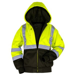 EMBROIDERED ANSI Class 3 Deluxe Thermal Lined Hooded Sweatshirt