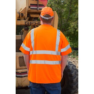 PRINTED ANSI Class 3 Safety Orange T-Shirt