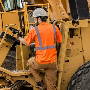 PRINTED Hi-Viz Class 2 Safety Orange Short Sleeve T-Shirt