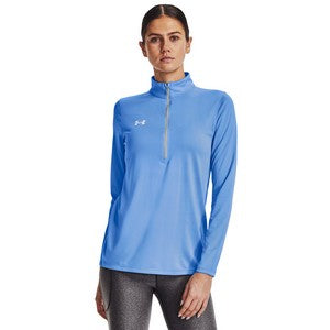 EMBROIDERED - 1376862 - Under Armour Ladies' Team Tech Half-Zip