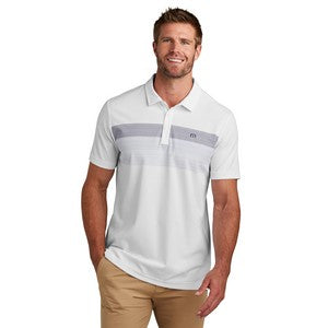 EMBROIDERED LOGO TravisMathew Coastal Chest Stripe Polo