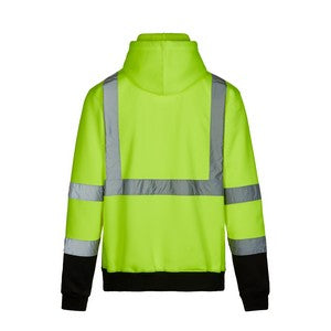 PRINTED ANSI Class 3 Pullover Heavyweight Hoodies (Safety Green)