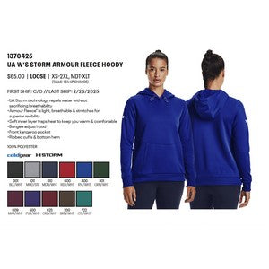 EMBROIDERED -1370425 - Under Armour W's Armour Fleece® Storm Hoodie