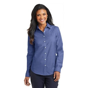 EMBROIDERED -Ladies Port Authority® SuperPro™ Oxford Shirt