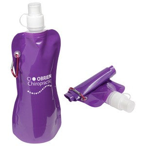 WKA-FW13 - Flex Foldable 16 oz Water Bottle with Carabiner