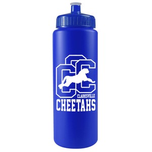 WB32 - 32 oz. Sports Sports Bottle - Push Pull Cap (White or Frost)
