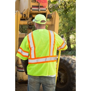 PRINTED ANSI Class 3 Deluxe Safety Vest Velcro™ Front Closure