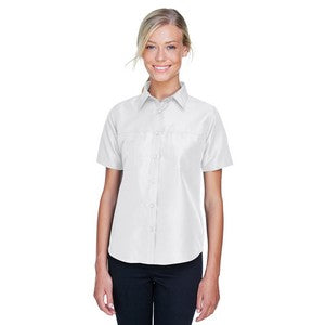EMBROIDERED Harriton Ladies' Key West Short-Sleeve Performance Staff Shirt