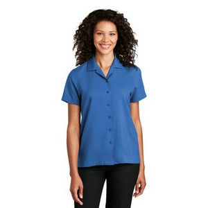 EMBROIDERED Port Authority® Ladies Short Sleeve Performance Staff Shirt