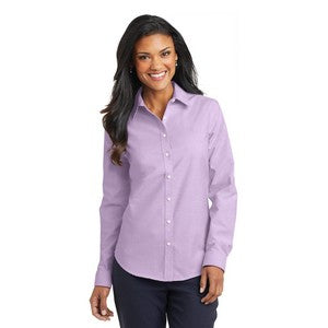 EMBROIDERED -Ladies Port Authority® SuperPro™ Oxford Shirt