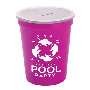 16 Oz. Stadium Cup With Coin Slot Lid