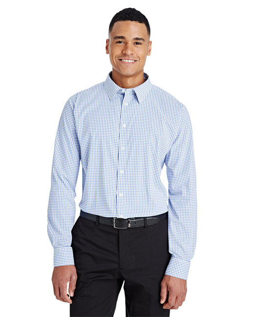 EMBROIDERED - DG540 - Devon and Jones CrownLux Performance Men's Micro Windowpane Shirt