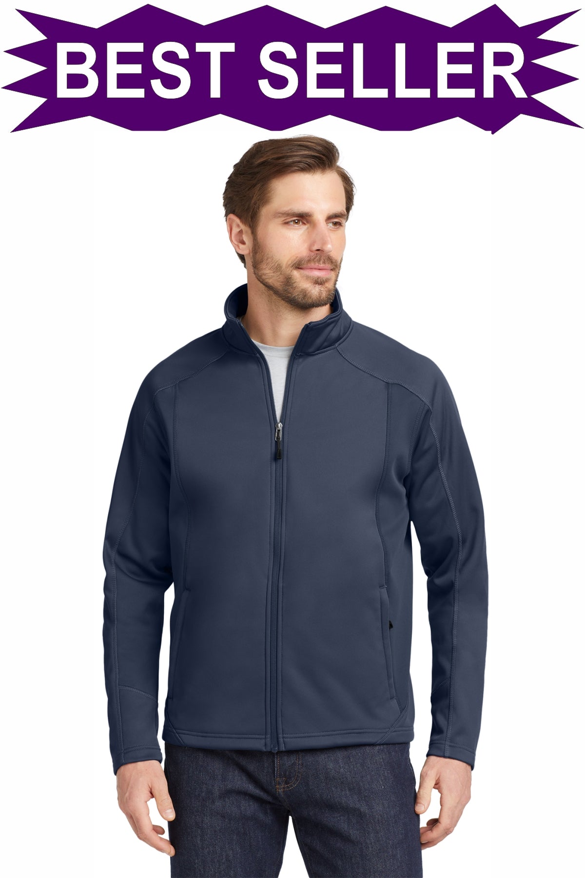 EMBROIDERED - EB542 -Eddie Bauer® Men's Trail Soft Shell Jacket