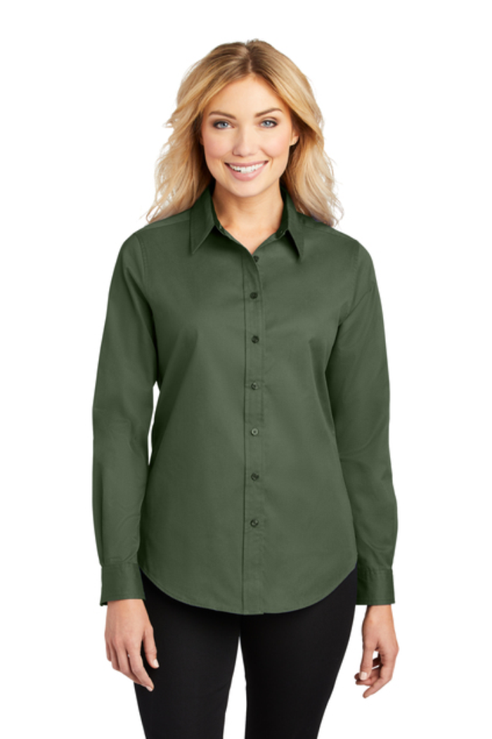 EMBROIDERED-Ladies Port Authority Easy Care Long Sleeve Shirt
