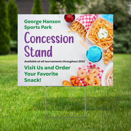 24"W x 18"H Coroplast Yard Signs - Single Sided