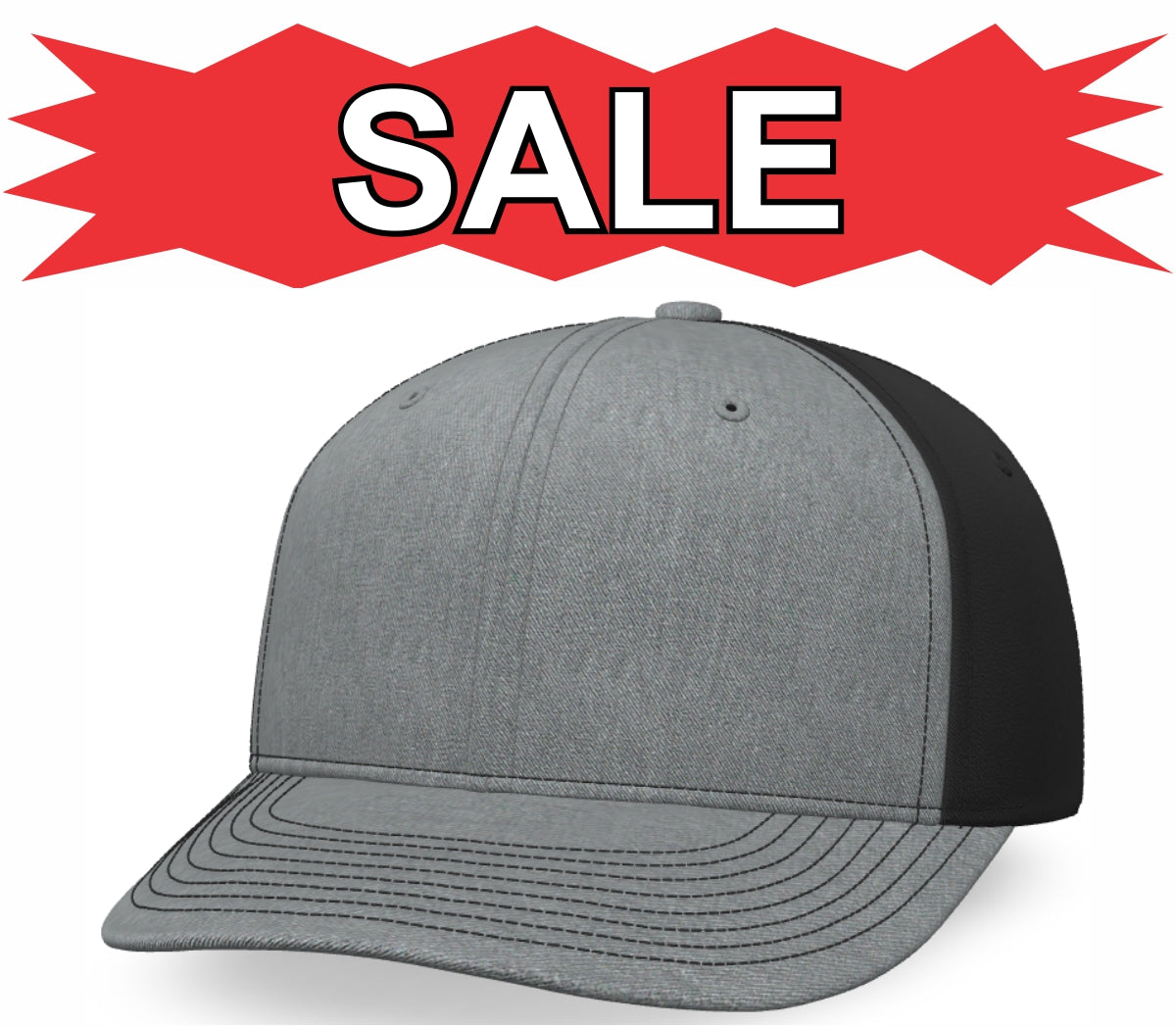 ***SALE*** 312 -Richardson Mid-Pro Twill Back Trucker Cap - EMBROIDERED