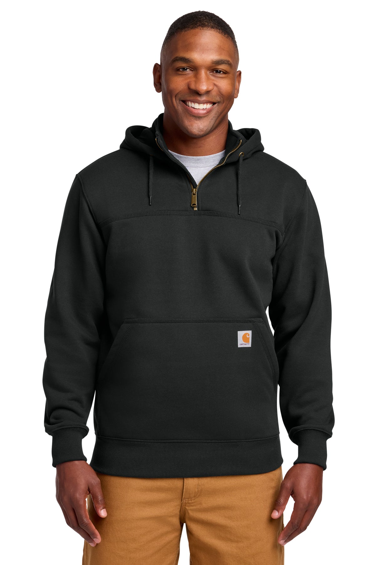 EMBROIDERED - CT100617 - Carhartt ® Rain Defender® Paxton Heavyweight Hooded Zip Mock Sweatshirt