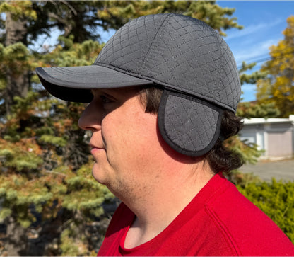 ***SALE*** RIDG105 - RIDG MTN Quilted Winter Cap with Ear Flaps - EMBROIDERED