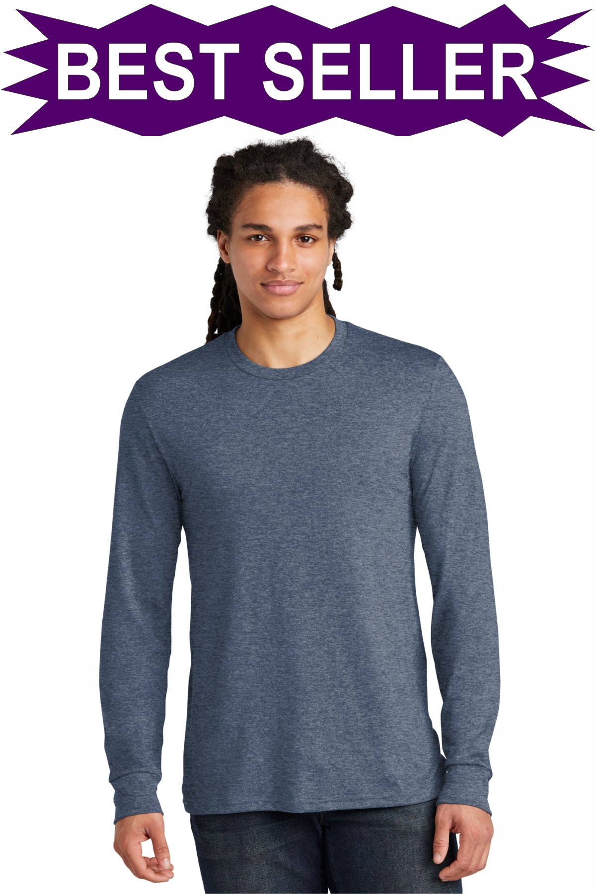 SCREEN PRINTED - DM132 - District® Men's Perfect Tri® Long Sleeve Tee