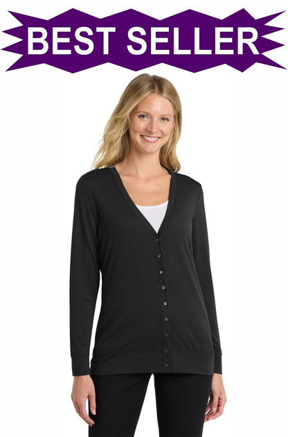 EMBROIDERED - L545 - Port Authority® Ladies Concept Cardigan Sweater