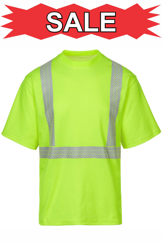 ***SALE*** PRINTED -MAX412-  Hi-Viz ANSI Class 2 Safety Cotton Rich T-Shirt