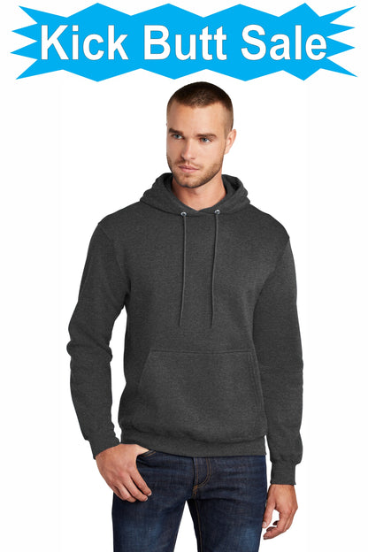 ***KICK BUTT SALE***PC78H - SCREEN PRINTED Port & Company® Core Fleece Pullover Hooded Sweatshirt