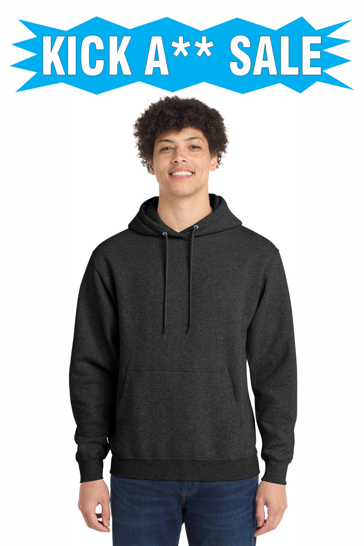 KICK A** SALE!! PC78H - SCREEN PRINTED Port & Company® Core Fleece Pullover Hooded Sweatshirt