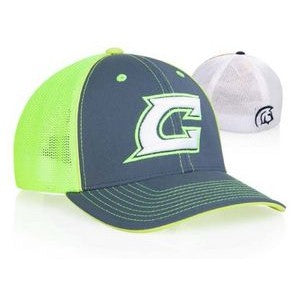 EMBROIDERED Pacific Structured Mid-Pro Contrast Stitching Flexfit® Trucker Cap