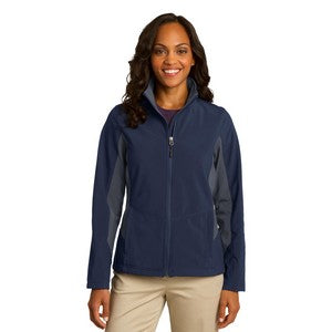 EMBROIDERED Port Authority® Ladies' Core Colorblock Soft Shell Jacket