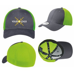 EMBROIDERED New Era® Mid Structured 39THIRTY Stretch Mesh Cap