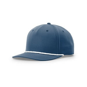 EMBROIDERED Richardson® Structured Mid-Pro  FIVE PANEL CLASSIC ROPE CAP