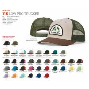 EMBROIDERED Richardson® Casual Structured Snapback Trucker Cap