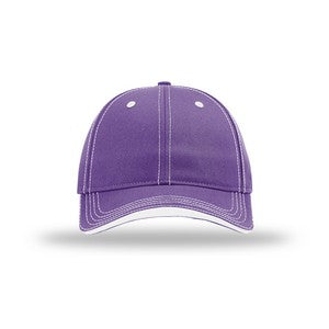 EMBROIDERED Lifestyle Casual Structured Chino Twill Wave Visor Cap
