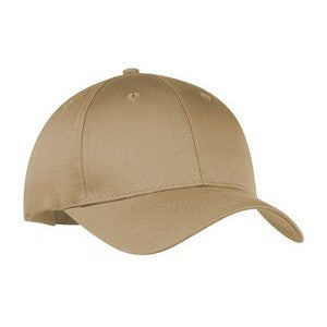 EMBROIDERED Port & Company® Mid Structured Six-Panel Twill Cap