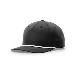 EMBROIDERED Richardson® Structured Mid-Pro  FIVE PANEL CLASSIC ROPE CAP