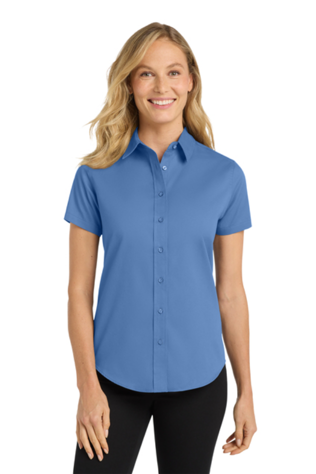 EMBROIDERED-Ladies Port Authority Easy Care Short Sleeve Shirt